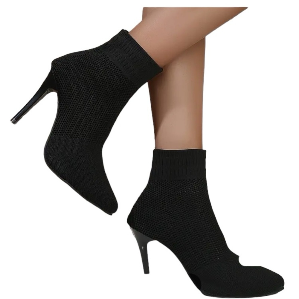 Fashion Mesh Sock Booties Size 36